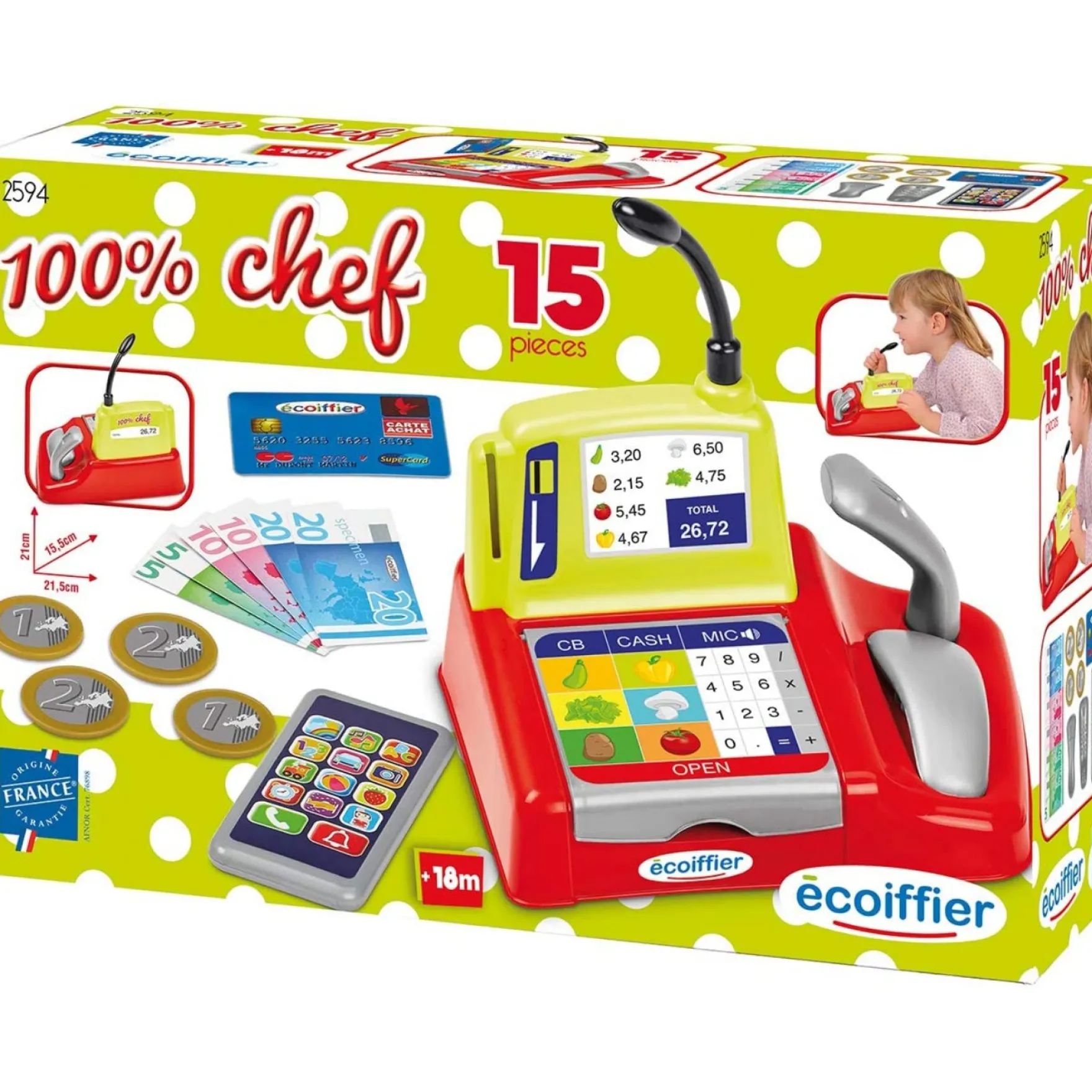 100% Chef kassa met scanner en smartphone