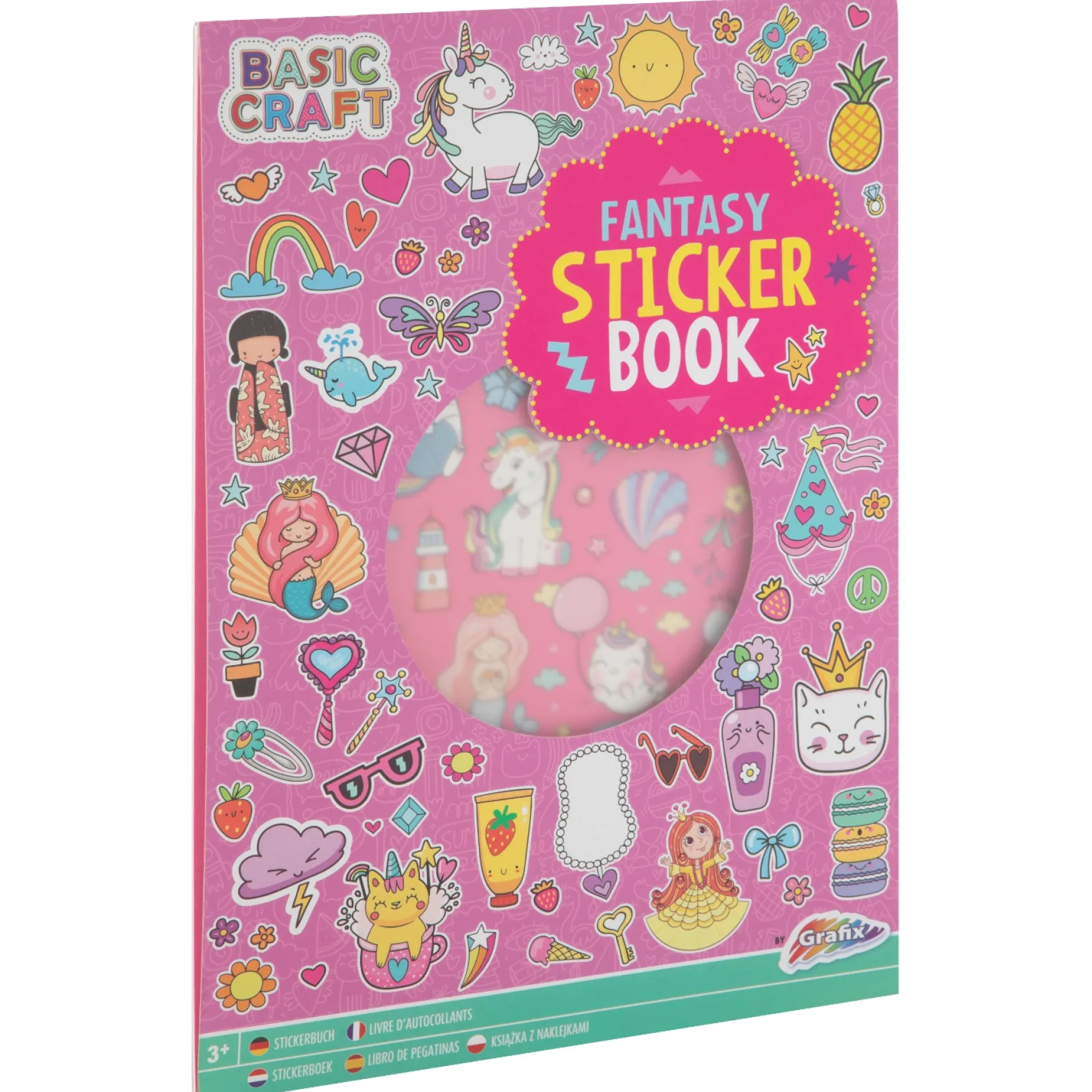 A4 Stickerboek 8 vellen 3 assorti