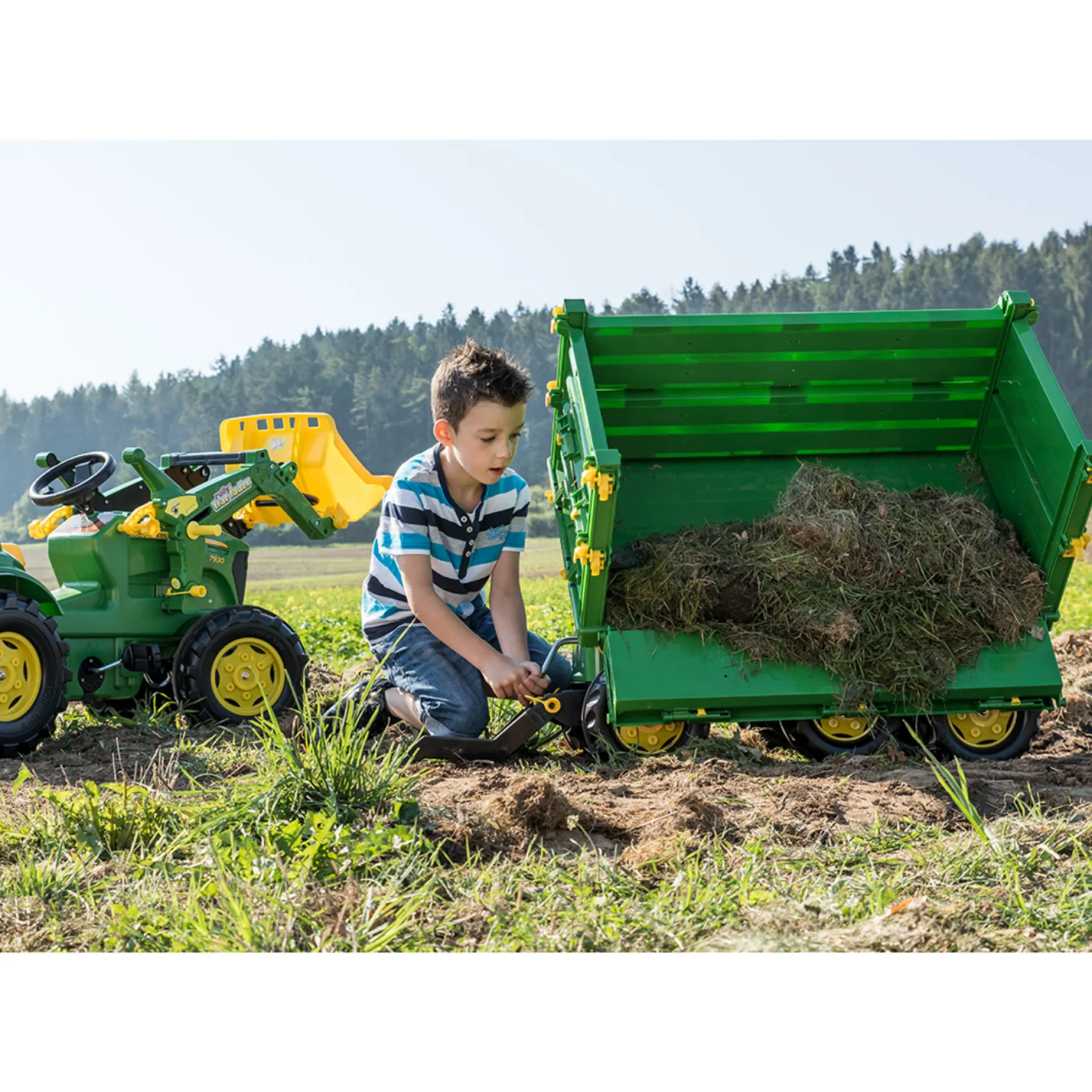 Aanhanger Rolly Toys John Deere Multi Trailer