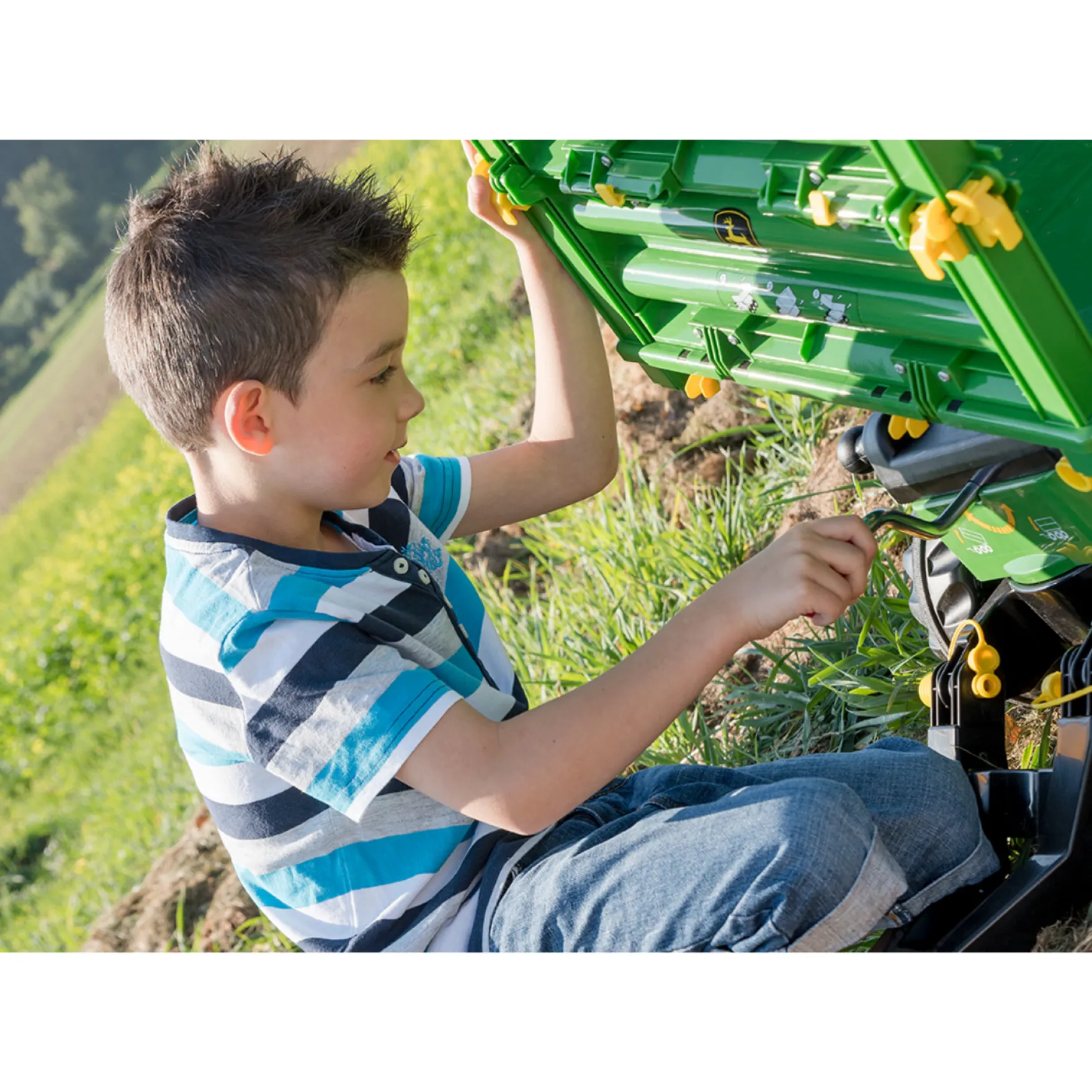 Aanhanger Rolly Toys John Deere Multi Trailer