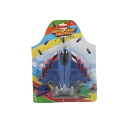 Afschietvliegtuig met foam pijltjes 3 assorti