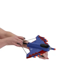 Afschietvliegtuig met foam pijltjes 3 assorti