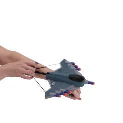Afschietvliegtuig met foam pijltjes 3 assorti