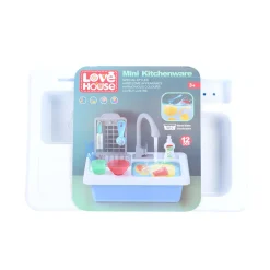 Afwasbak met echt kraantje en color changing servies