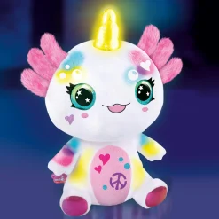 Airbrush pluche axolotlcorn oplichtend