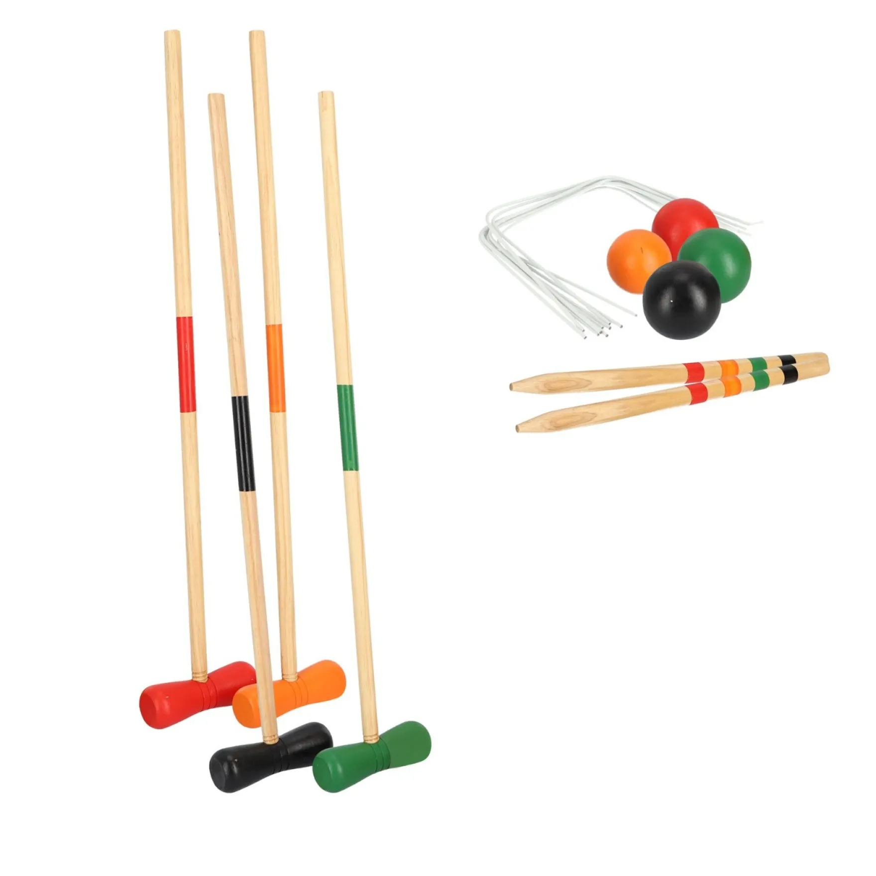 Alert Outdoor Croquet Hout XL 75 Cm Met Handig Opbergnet