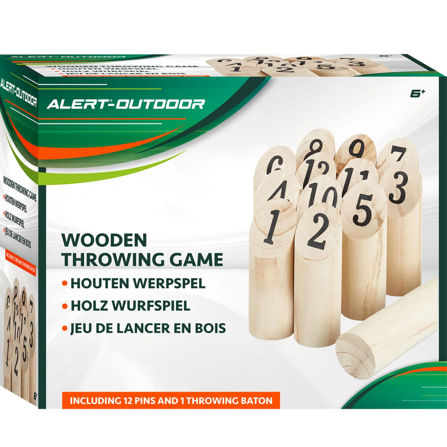 Alert Outdoor Houten Werpspel Met Handig Opbergnet