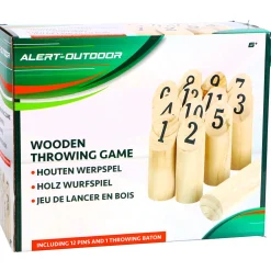 Alert Outdoor Houten Werpspel Met Handig Opbergnet