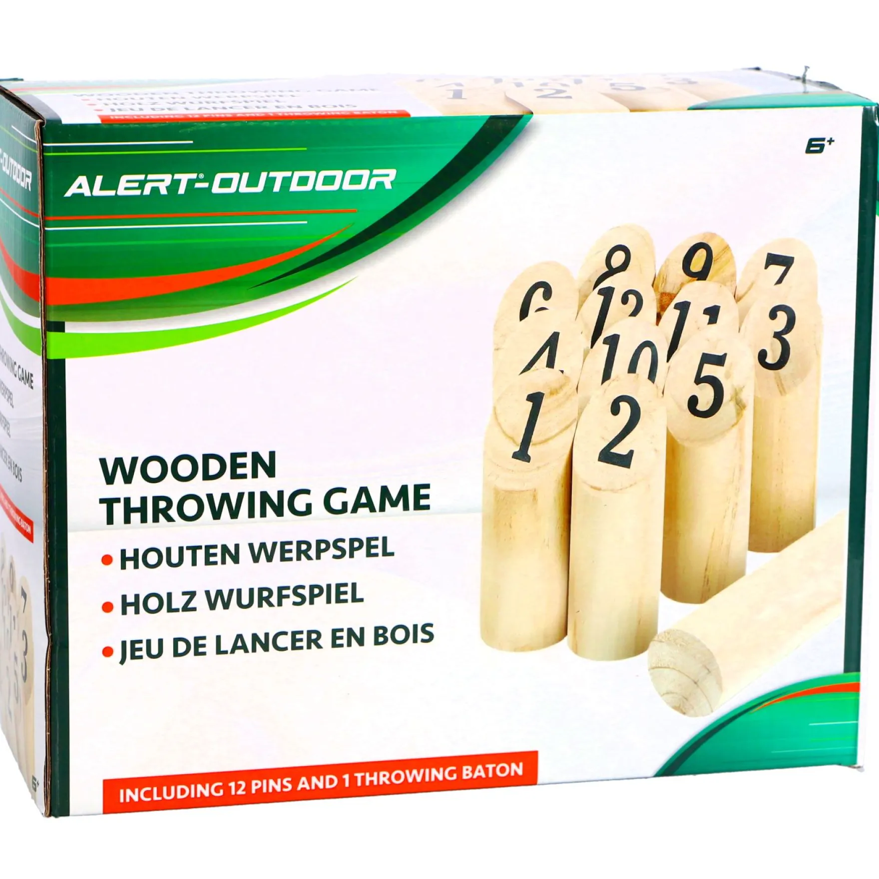Alert Outdoor Houten Werpspel Met Handig Opbergnet