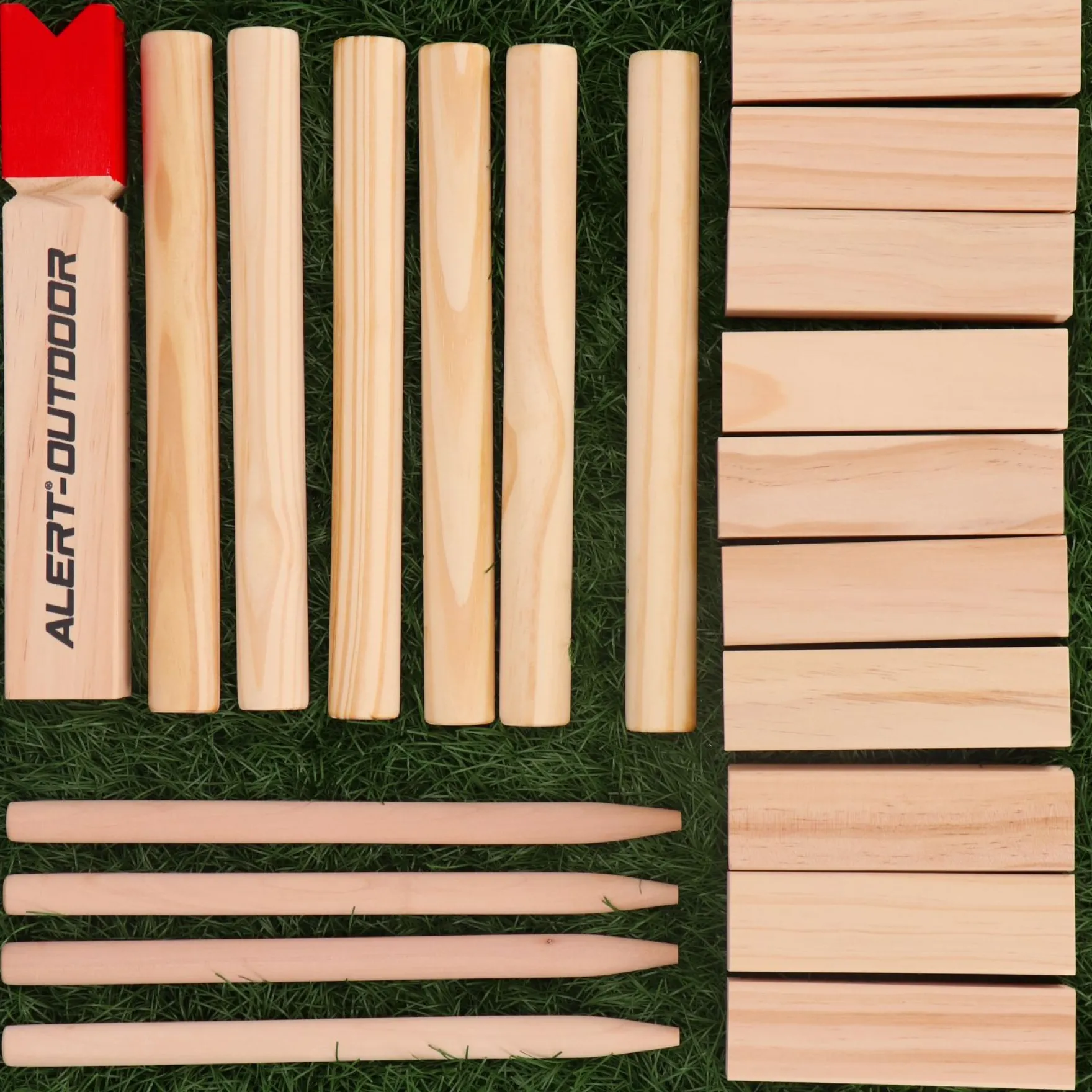 Alert Outdoor Kubb Werpset Basic King 30 Cm