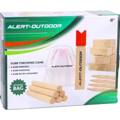 Alert Outdoor Kubb Werpset Basic King 30 Cm
