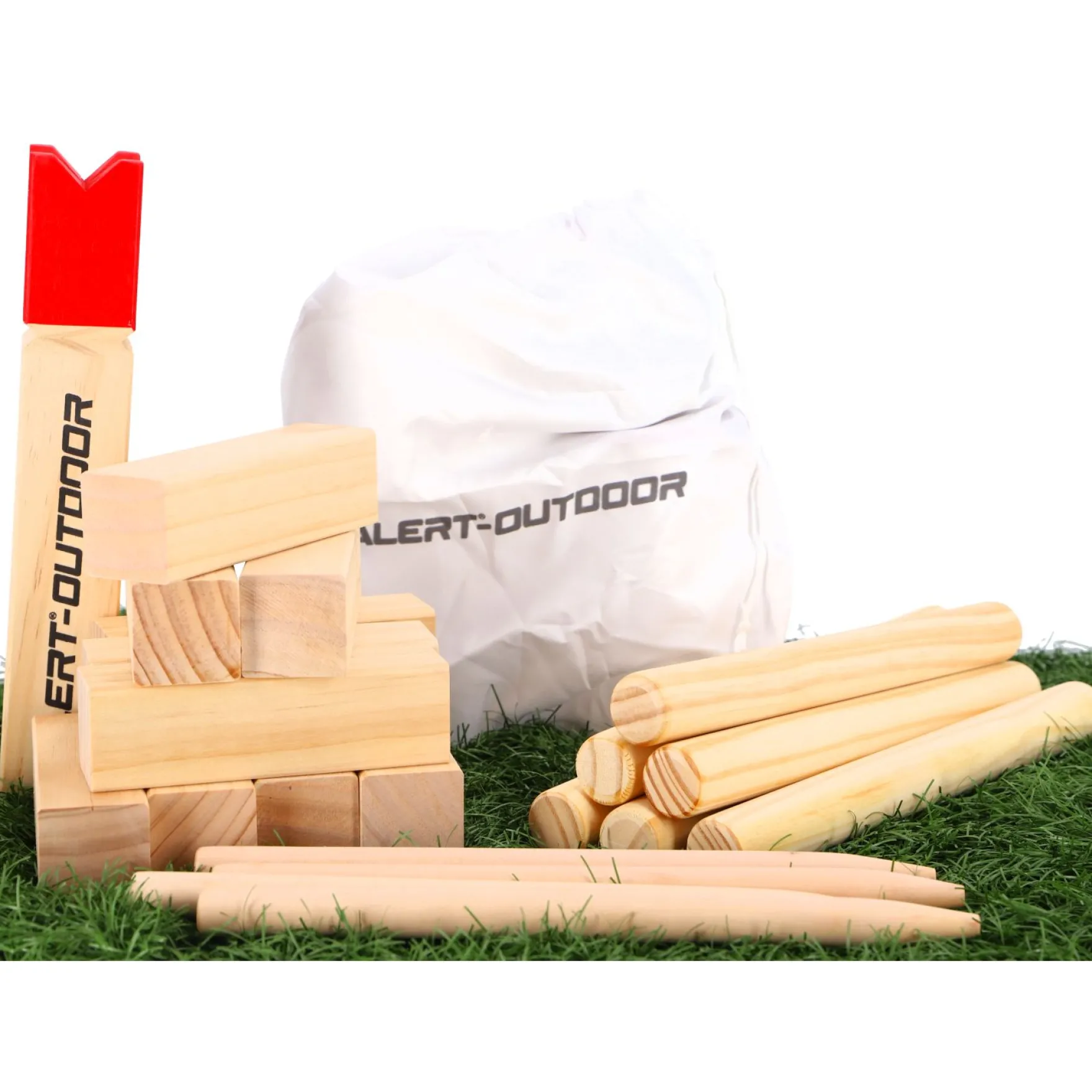 Alert Outdoor Kubb Werpset Basic King 30 Cm