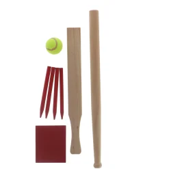 Alert Outdoor Slagbal Set Hout  Met Handig Opbergnet