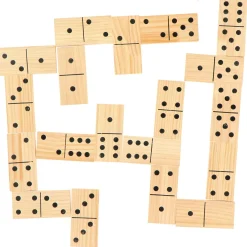 Alert Outdoor Spel Domino XL Hout 7,5 x 15 cm  7,5x15cm