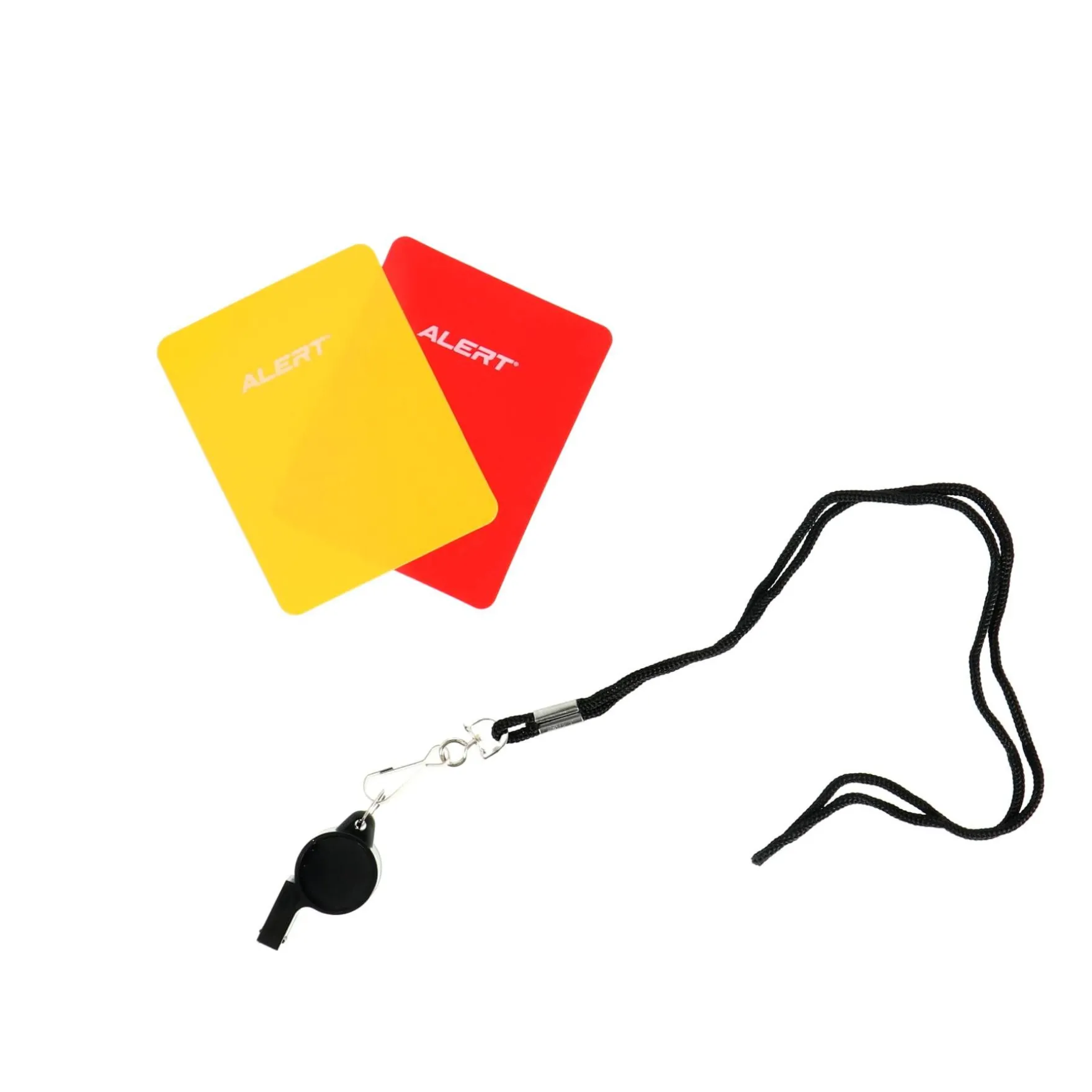 Alert Scheidsrechtersfluitje Met Kaarten