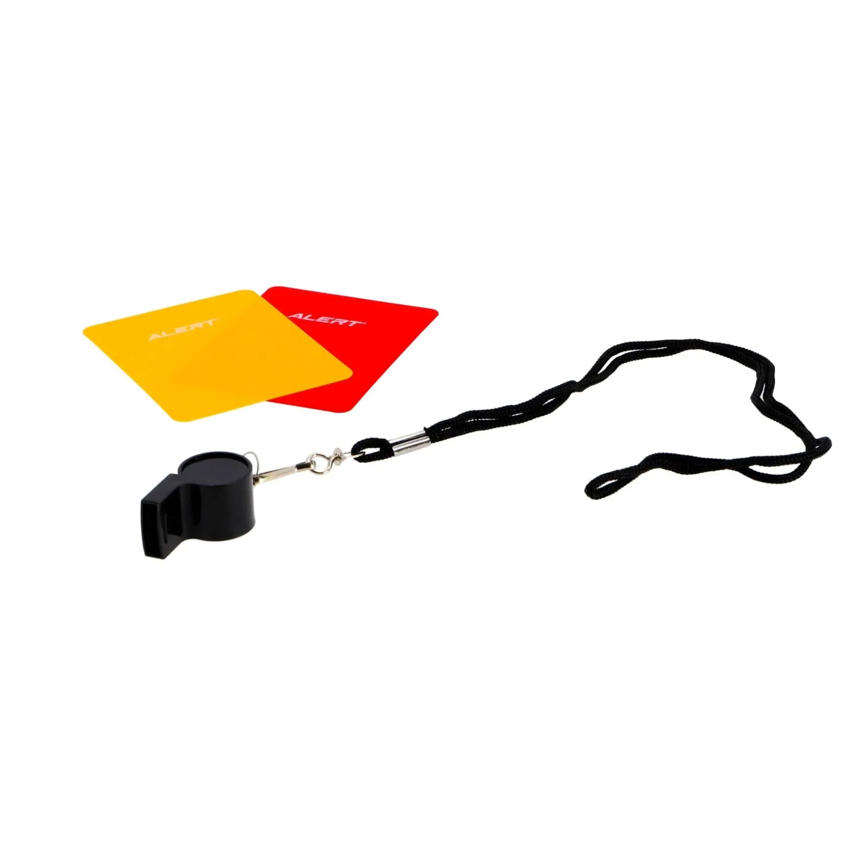 Alert Scheidsrechtersfluitje Met Kaarten