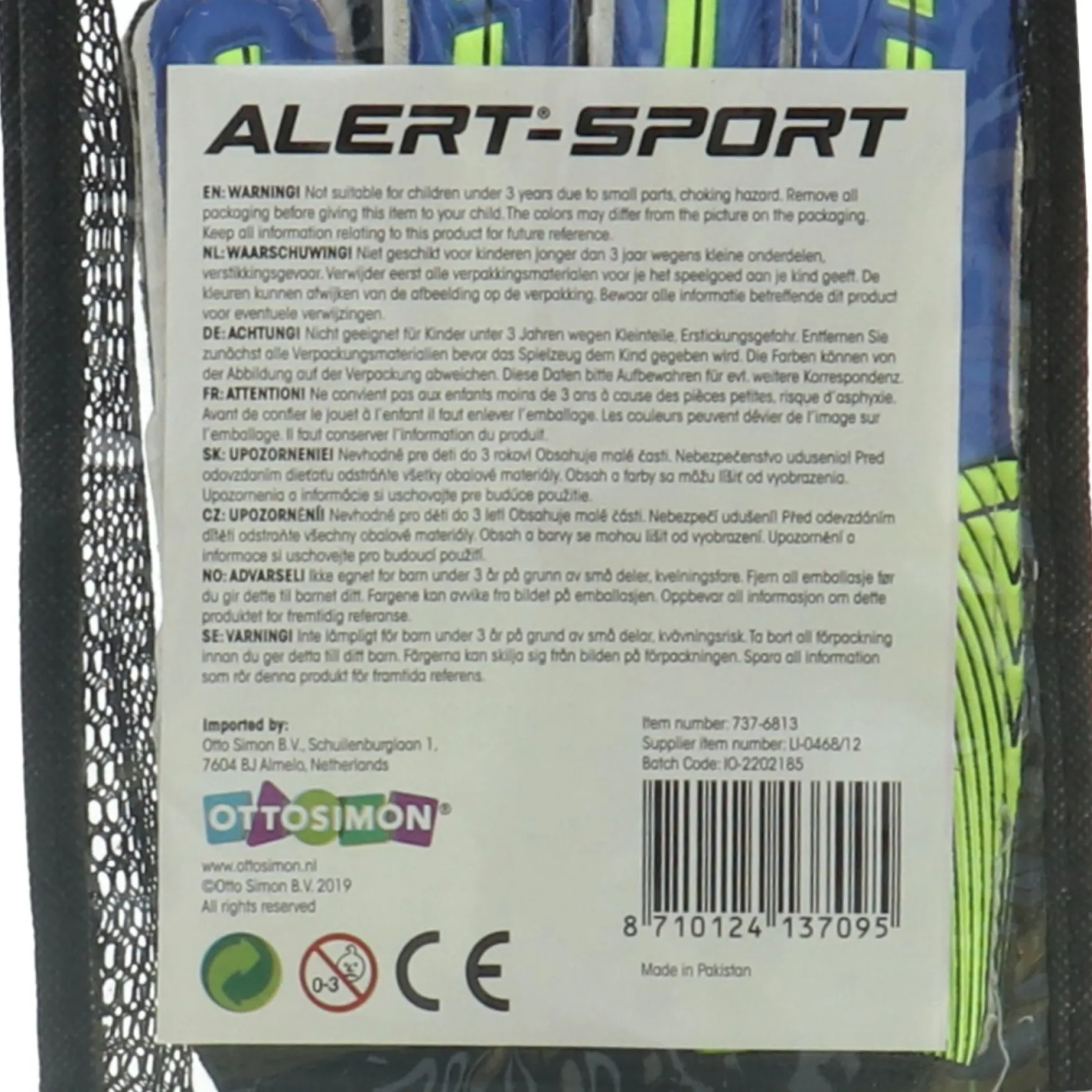 Alert Sport Keeperhandschoenen Maat M
