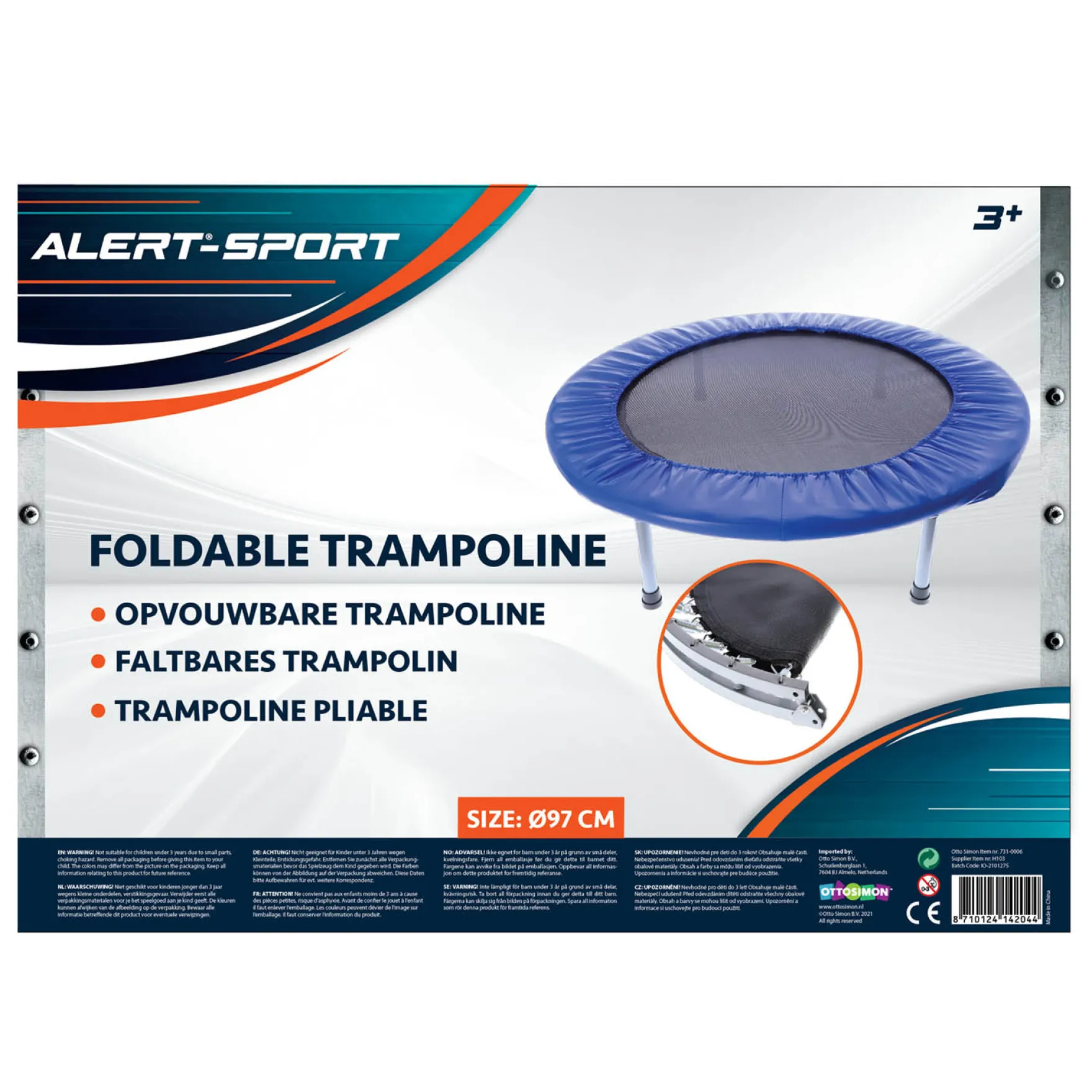 Alert Sport Trampoline Fitness 97cm Opvouwbaar