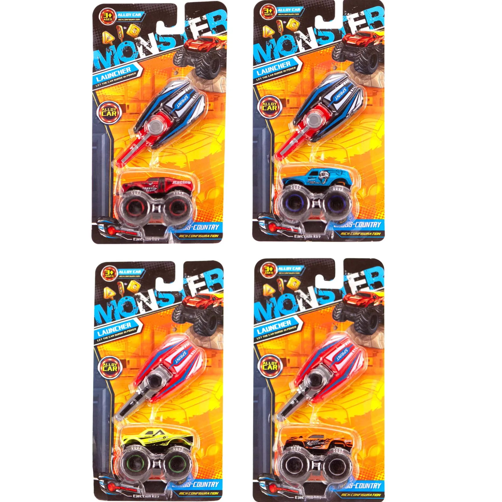 Auto Die Cast Met Launcher Assorti