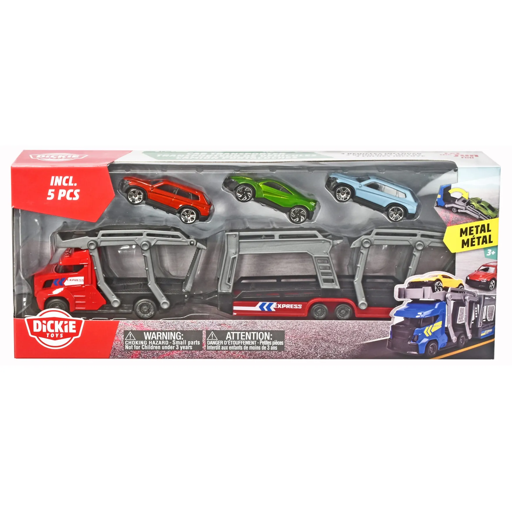 Autotransporter Met 3 Auto's 2 Assorti