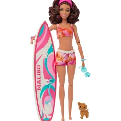 Barbie beach pop met surfplank