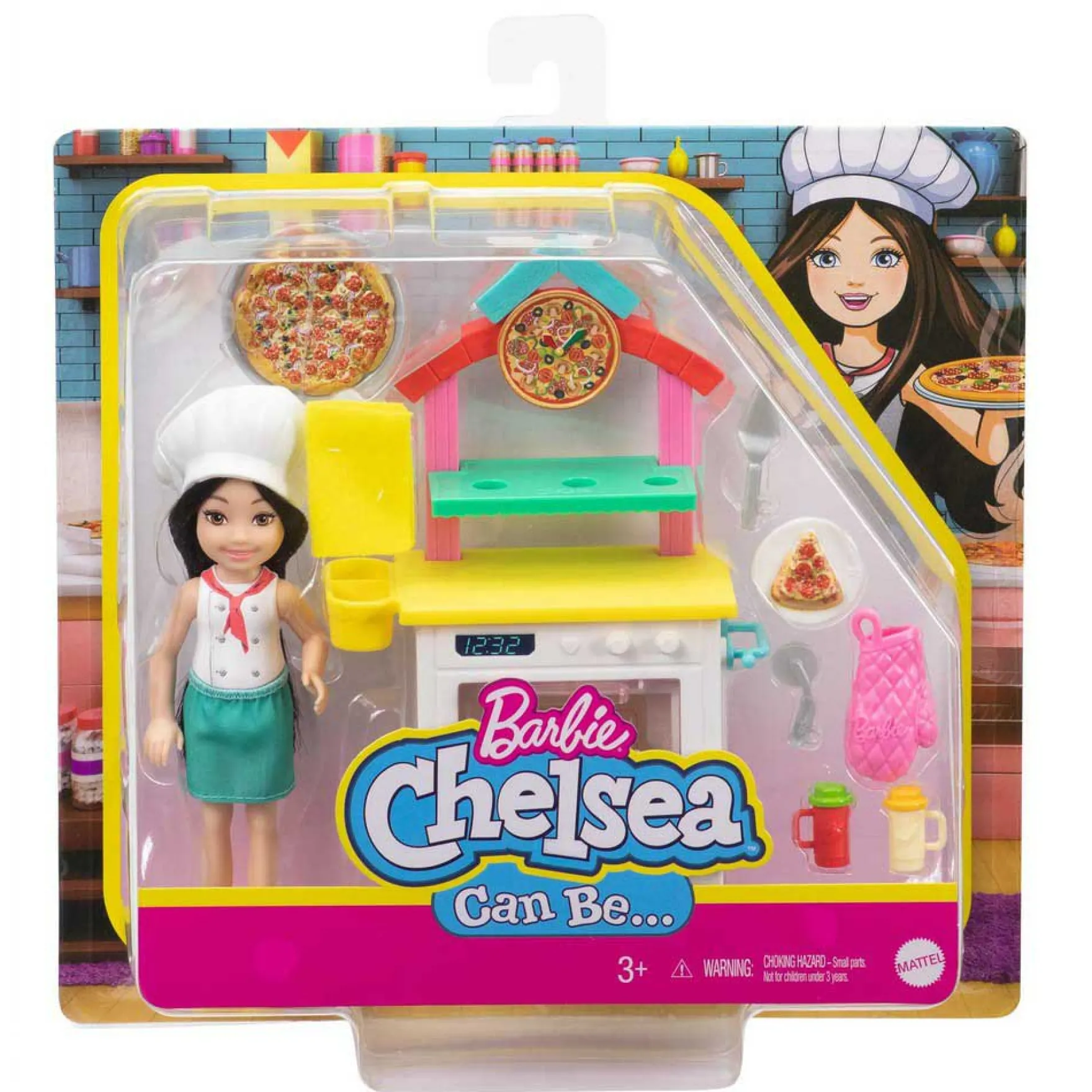 Barbie Chelsea Speelset Hondentrainer of Pizzabakker