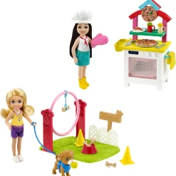 Barbie Chelsea Speelset Hondentrainer of Pizzabakker