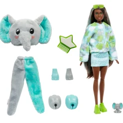 Barbie Cutie Reveal Jungle Series Olifant