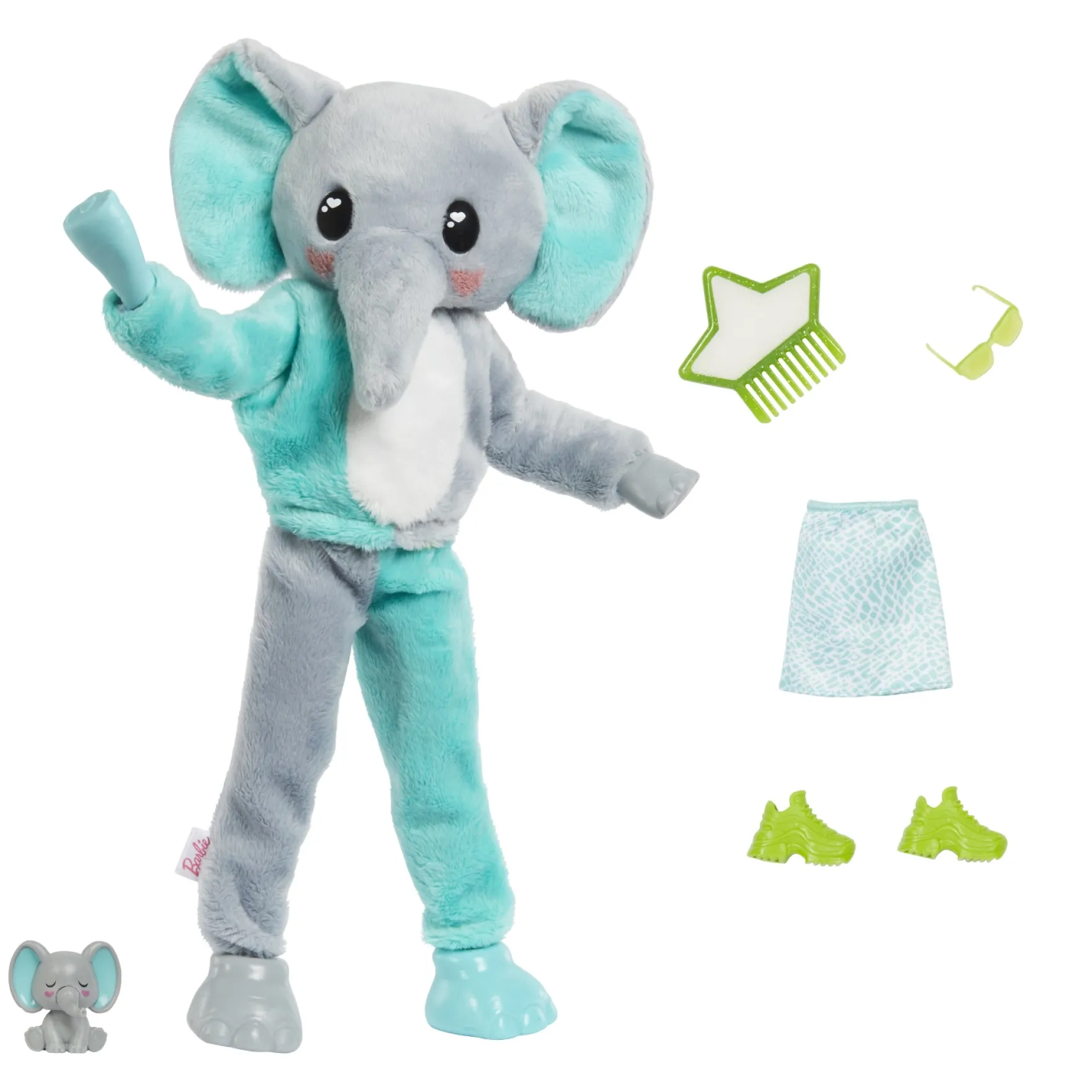 Barbie Cutie Reveal Jungle Series Olifant