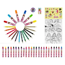 Barbie Kleurkoffer 51-delig