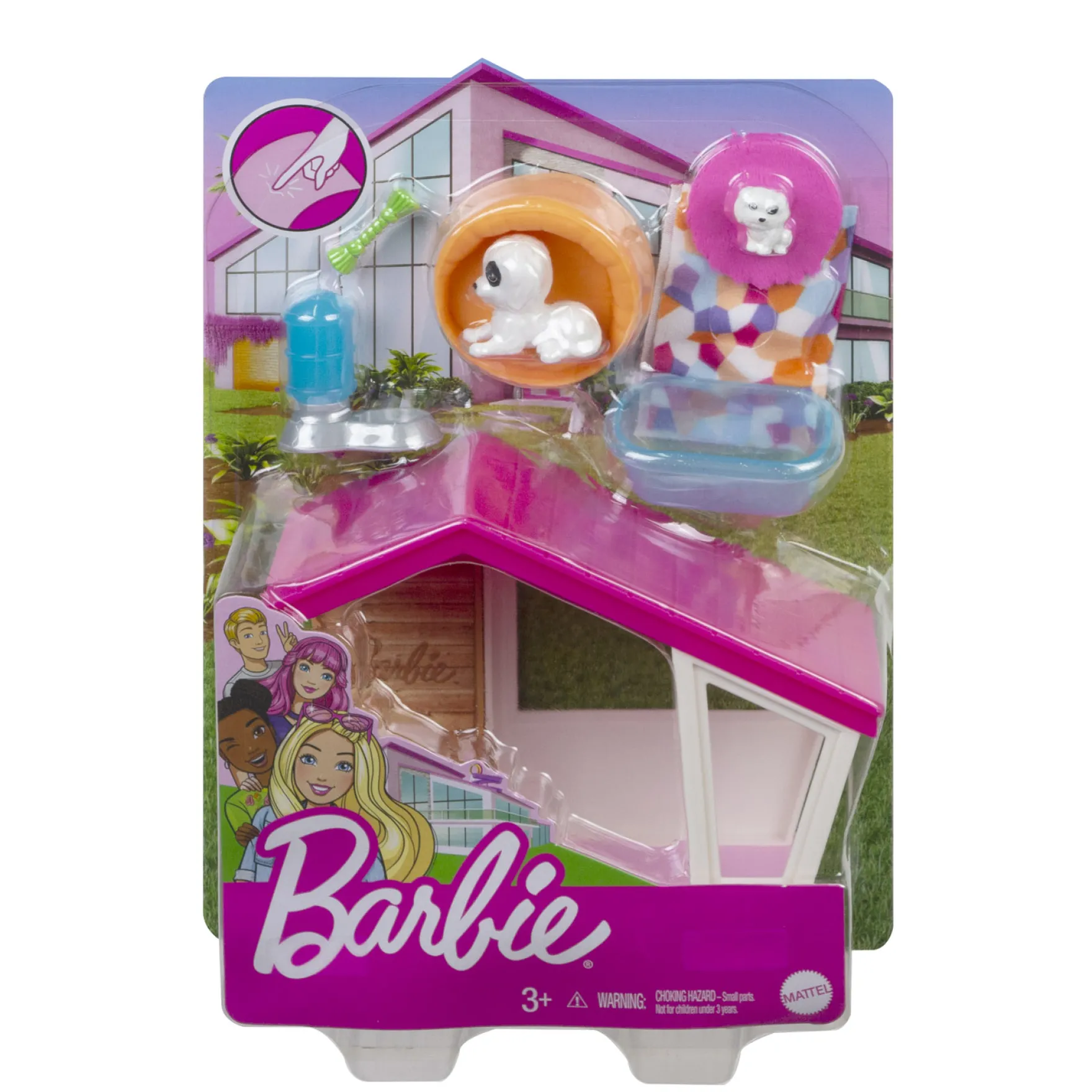 Barbie Mini Playset Hondenhuis Met Hondje