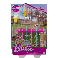 Barbie Mini Playset Voetbaltafel Met Hondje