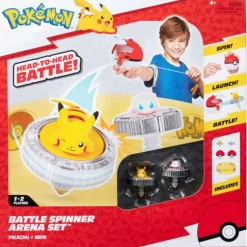Battle Spinner 2 Pack With Stadium Pikachu #1, Mew, Poke Ball & Poke Ball