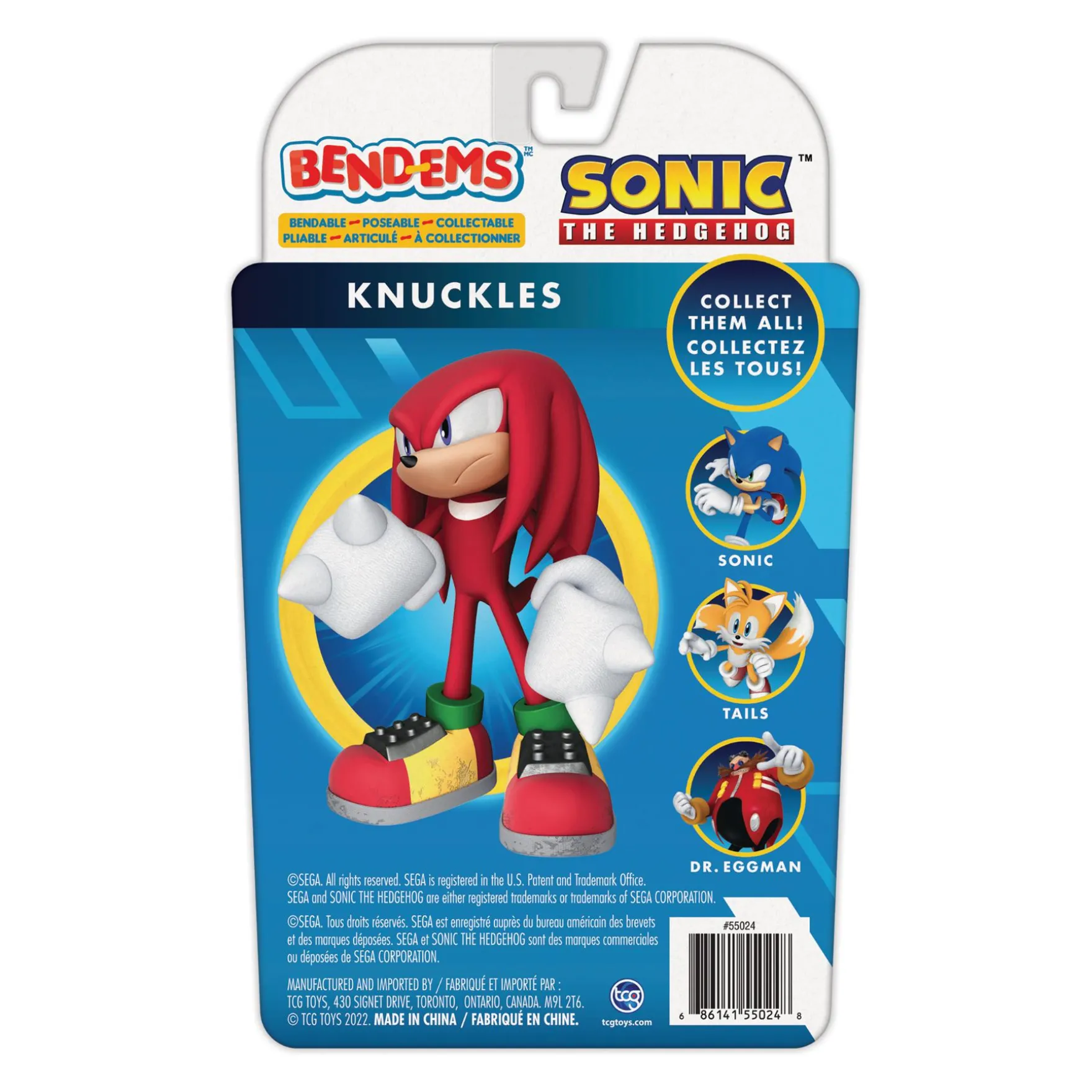 Bend-ems™ 1 pak Sonic de Hedgehog Knuckles