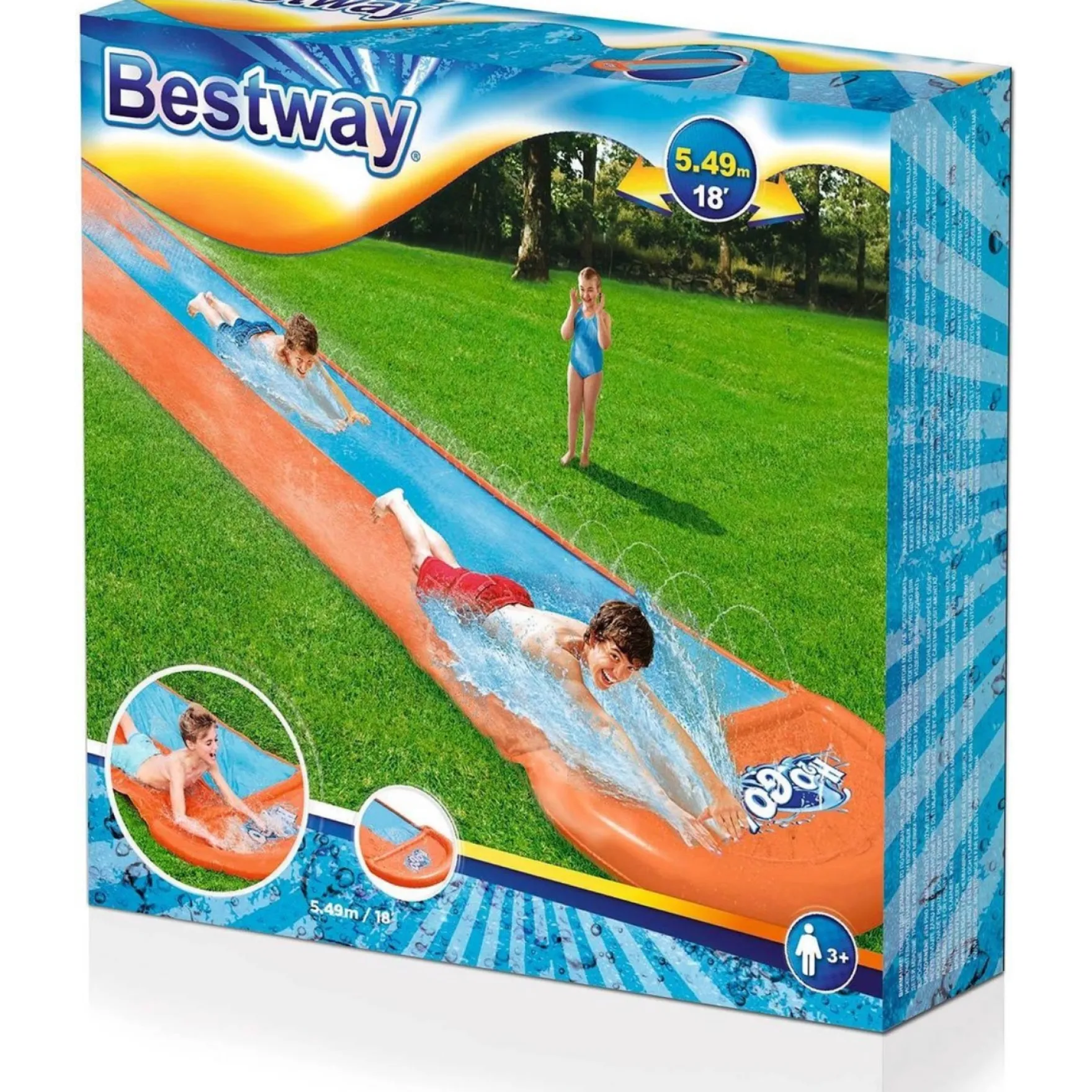 Bestway Waterglijbaan 2 personen 488cm