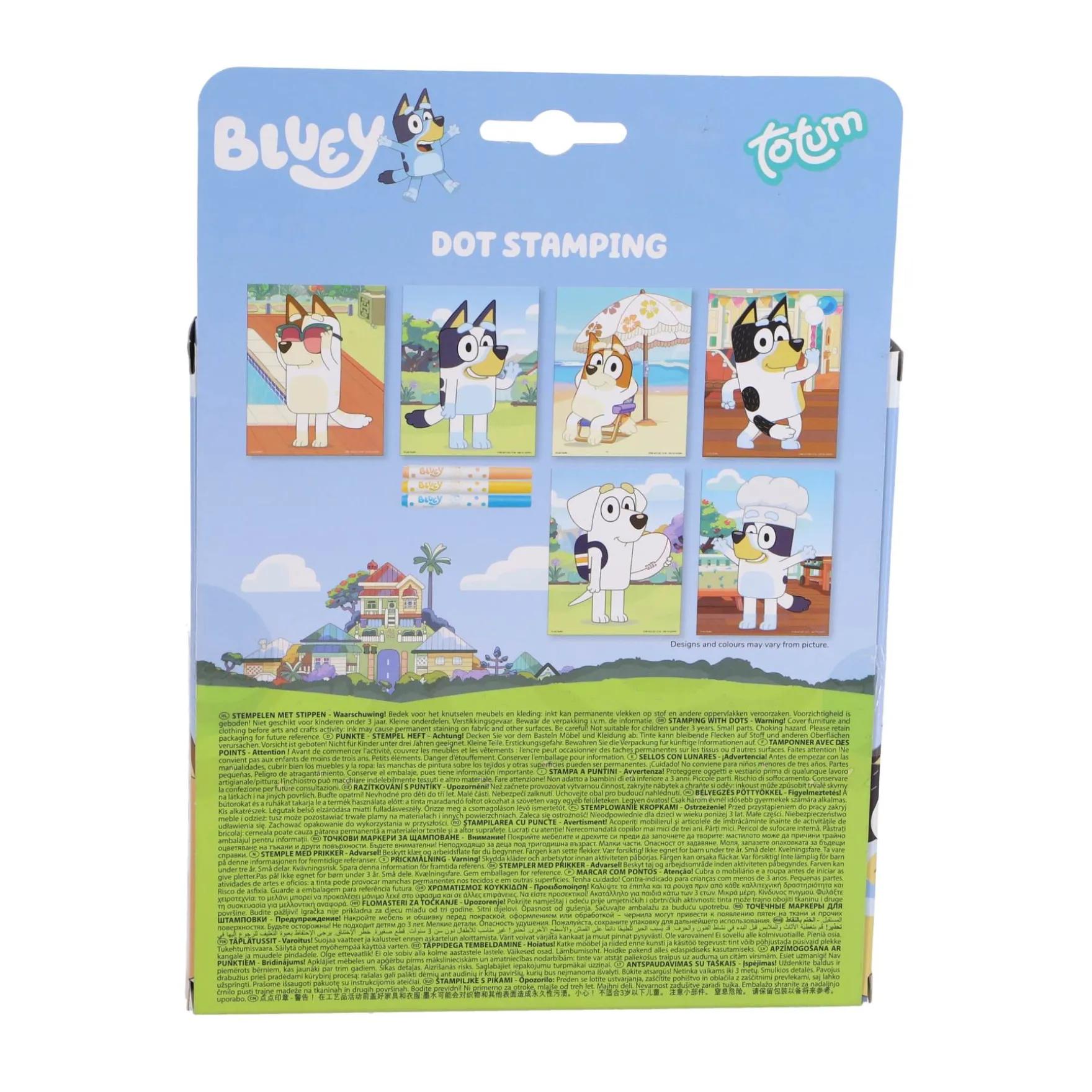 Bluey dot stempelen met 6 kaarten