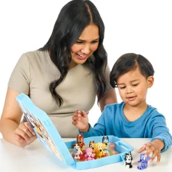 Bluey opbergkoffer met 8 figuren