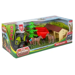 Boerderij set stal + tractor 7 delig licht+ Â geluid assorti