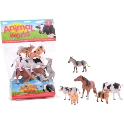 Boerderijdieren In Zak 6 Stuks Animal World