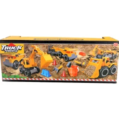 Bouwvoertuigen set met frictie