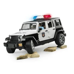 Bruder Auto Jeep Politie Wrangler Rubicon  Unlimited Licht En Geluid