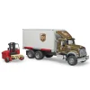 Bruder Auto Vrachtwagen MACK UPS  Met Heftruck