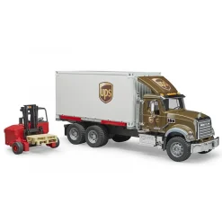 Bruder Auto Vrachtwagen MACK UPS  Met Heftruck