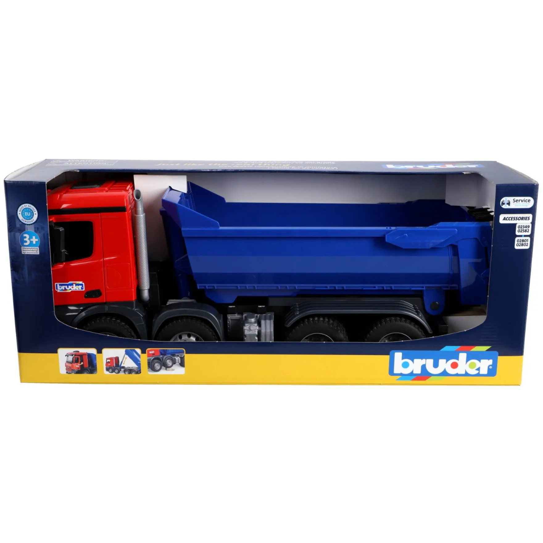 Bruder Auto Vrachtwagen MB Arocs Halfpipe Dumper