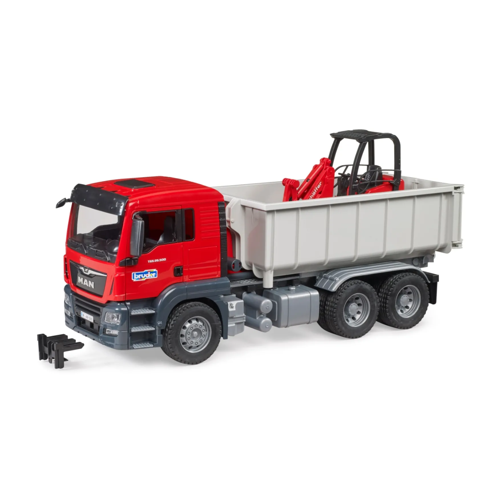 Bruder Auto Vrachtwagen MAN met Shovel Schaeffer