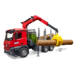 Bruder Auto Vrachtwagen MB Arocs Met Bomen