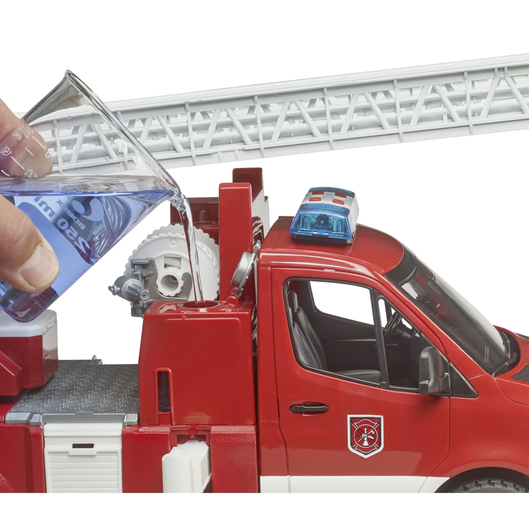 Bruder Brandweerauto met Ladder en Waterpomp +Licht en Geluid