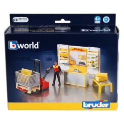 Bruder DHL Pakketdienst met Palletwagen + Figuur
