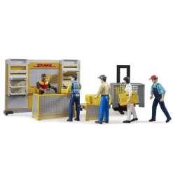 Bruder DHL Pakketdienst met Palletwagen + Figuur