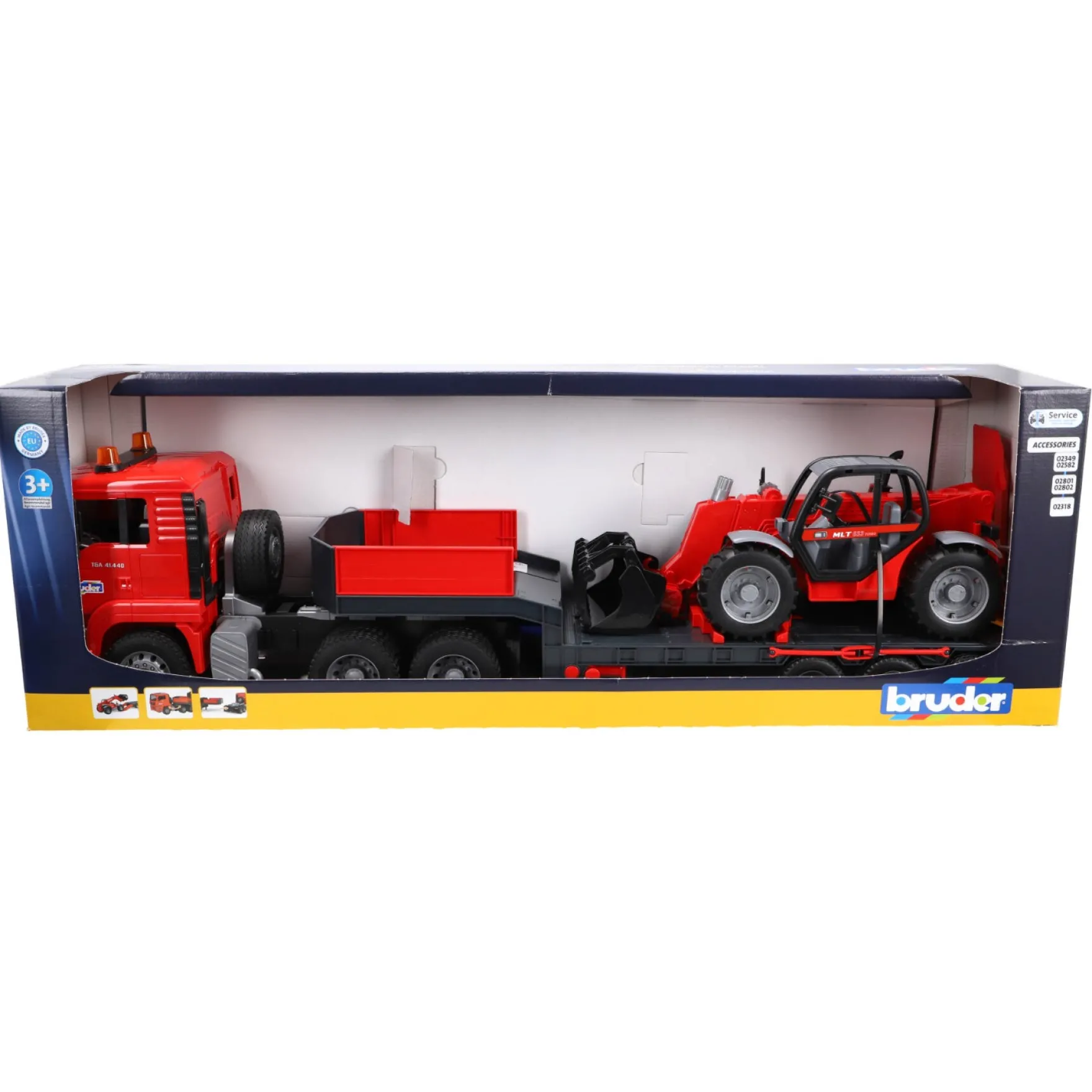 Bruder Dieplader MAN Met Telescooplader